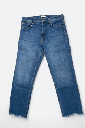 cropped jeans