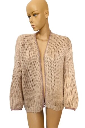 ruimvallend gebreid vest