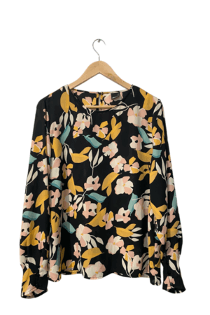 dunne gebloemde blouse