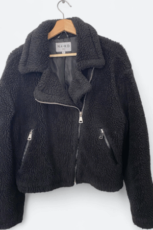 teddy zipper jacket